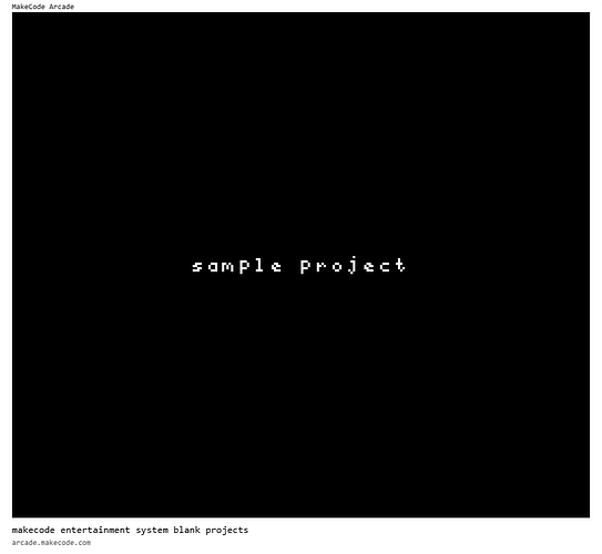 arcade-makecode-entertainment-system-blank-projects