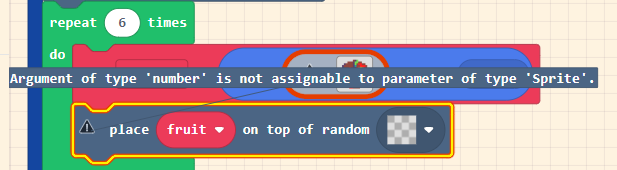 error message