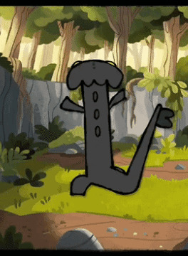 a cartoon drawing of a lizard with a long tail (Provided by Tenor)|264px;x360px;