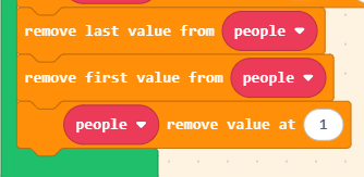 removing elements