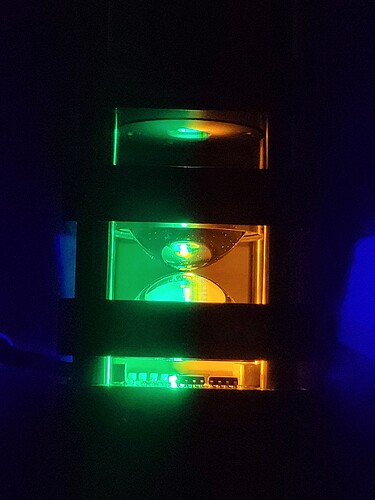 4x LED board with optics