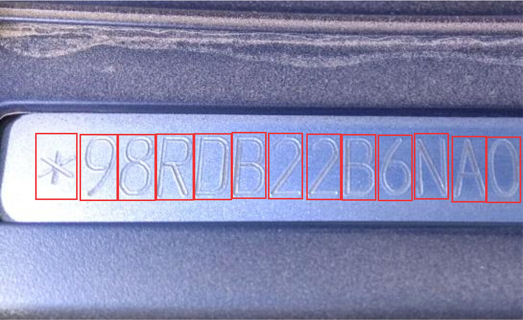 Helps in detecting text characters on metal plates - Android/Java - OpenCV