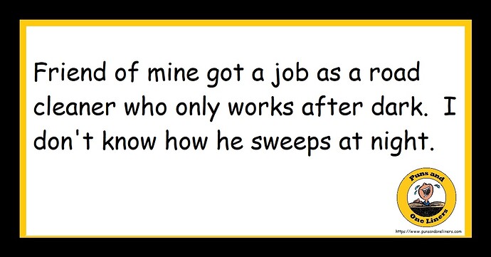 road cleaner sweeps at night