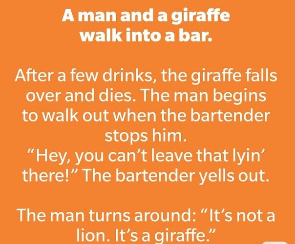 not a lion it's a giraffe