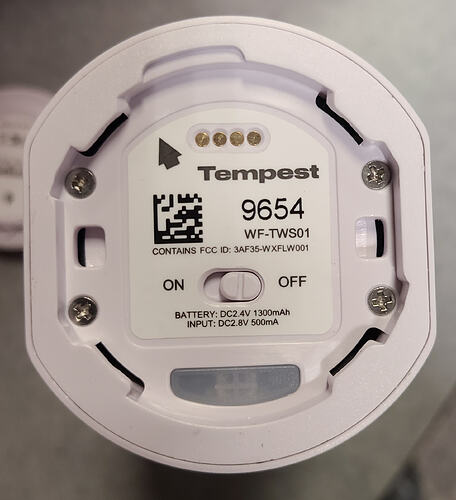 bottom label of WF-TWD01 (ST-00019654)