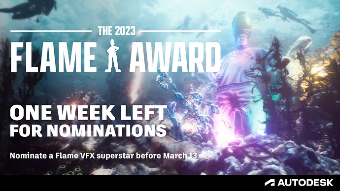 Flame Award - 1 week left - nominations