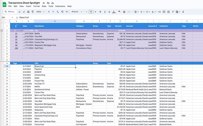 TSS - With Extra Search Row + Formula Relocation