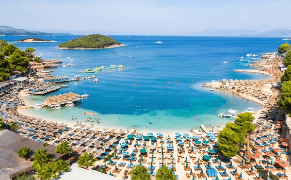 white-sand beaches of Ksamil