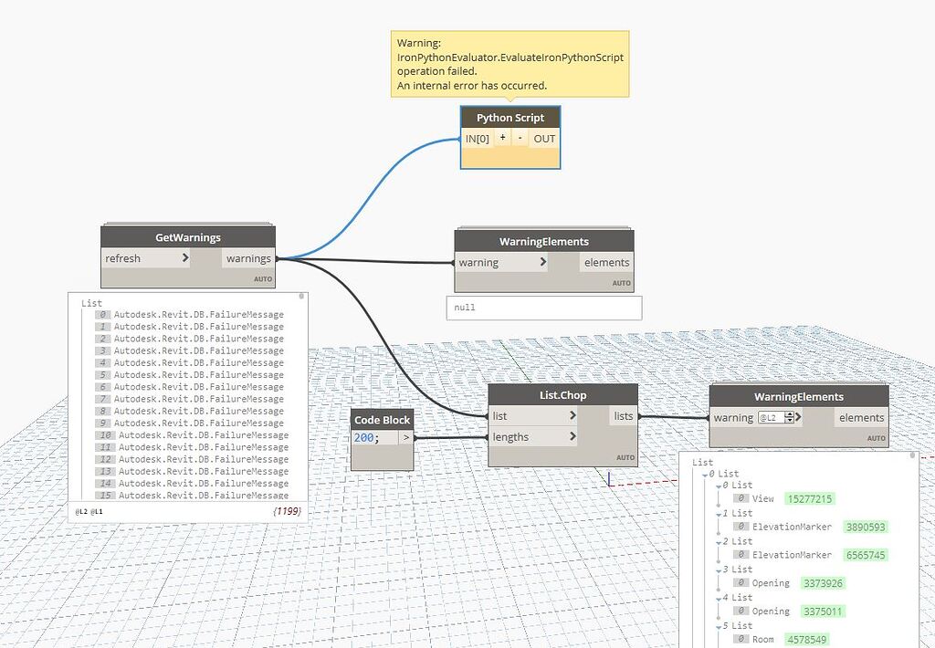 Inbuilt limits for Python/custom node list size? - Packages - Dynamo