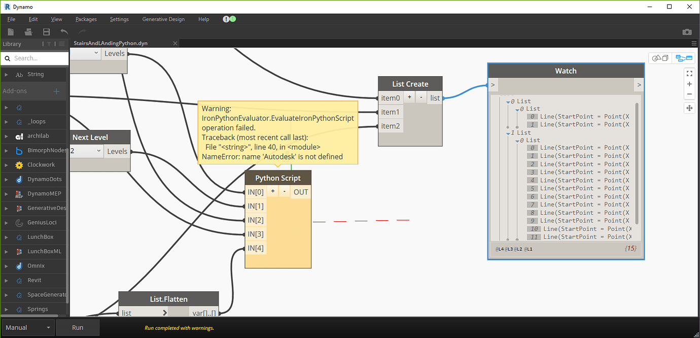 Create Stairs From CAD Link/List of Lines with Python Script? - Revit ...