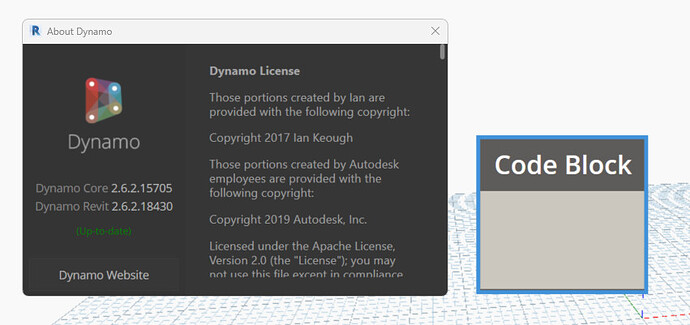Issue with Codeblock - Revit - Dynamo
