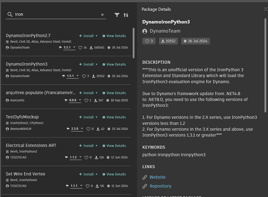 Dynamo 3.2 and IronPython3 - Dynamo