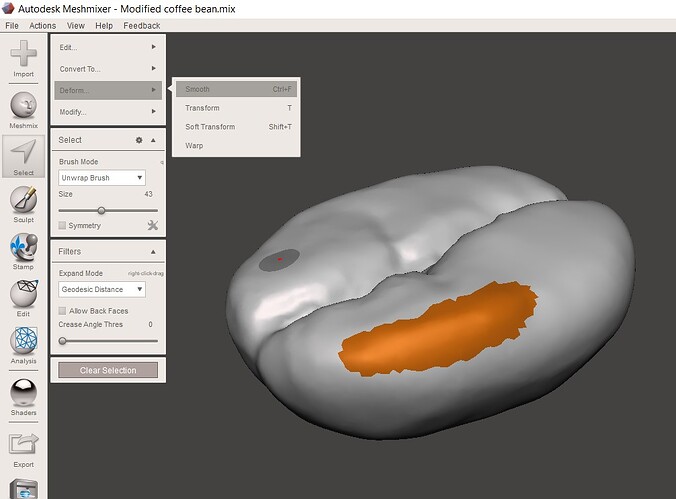coffee bean toolpath screenshot 5