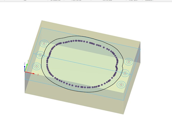 coffee bean SMW hole and boundary sketch
