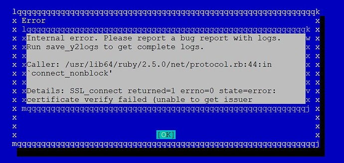 SUSE RMT Error