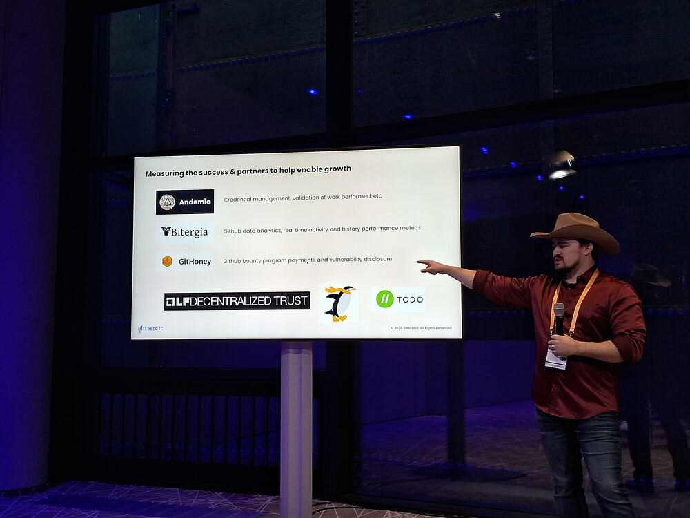 Christian Taylor, Intersect's Head of Open Source Office, during Cardano Summit Berlin 2025
