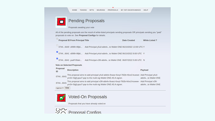 Proposals-Pending