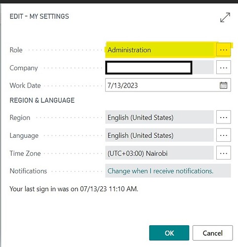 Edit My Settings