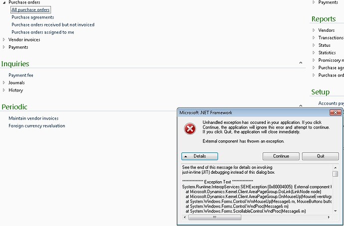 AX 2012 R3 Client problem only on Windows 7 - Technical