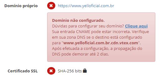 Erro domínio