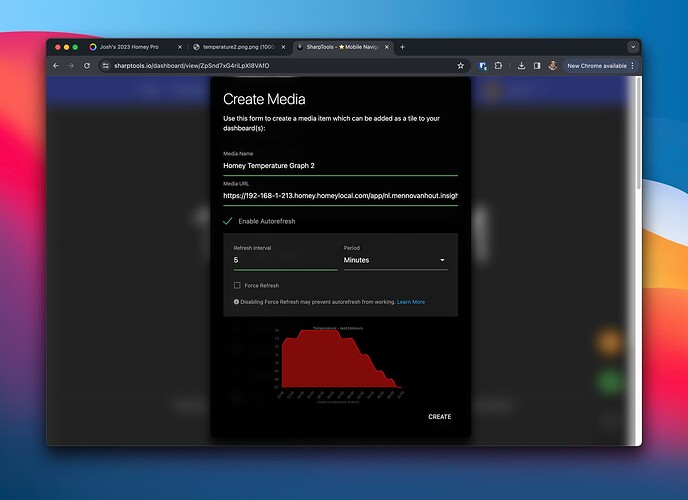 Using Constructed userdata URL in SharpTools Media item
