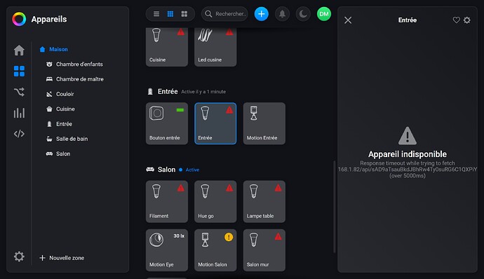 web app error message