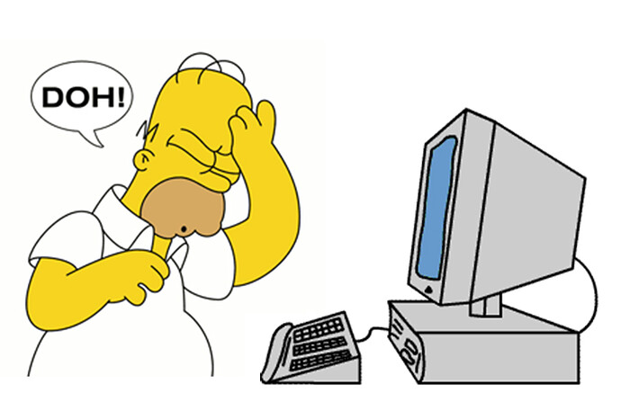 simpsons computer homer doh Meme Generator - Imgflip