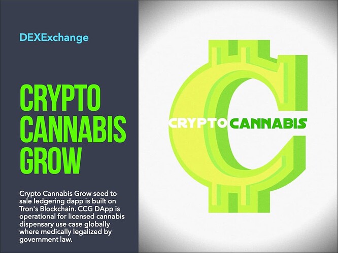 Crypto Cannabis Grow Pitch Deck Pg 1