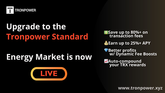 TRONPOWER - Mainnet Live
