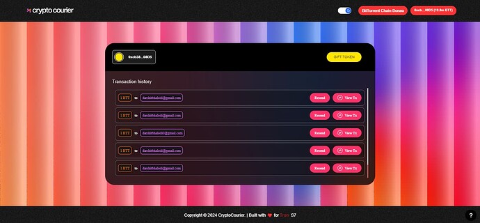 Txn Hostiry Page