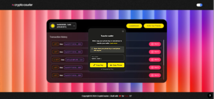 Export wallet by privy