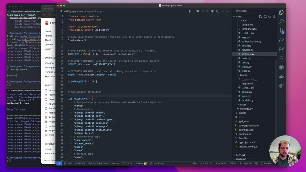 Start a new Django project with Forge (outdated)