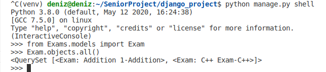 examsShell