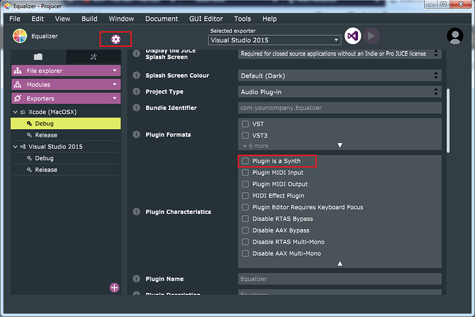 Projucer_SynthSetting