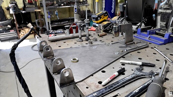 a-arm fixture for mustang fron suspension