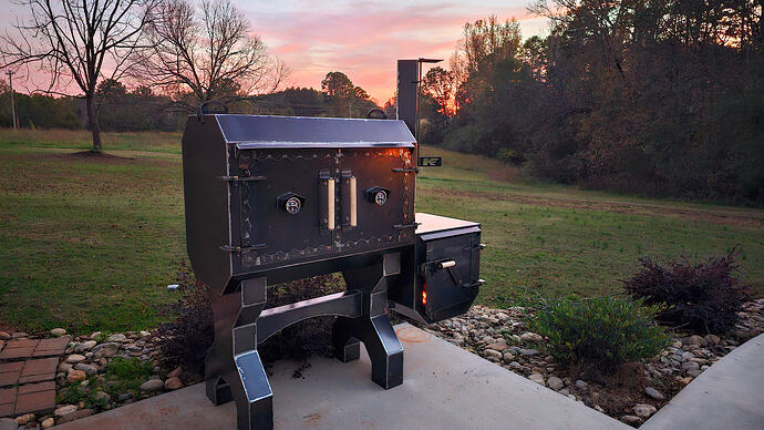 complete reverse flow smoker build