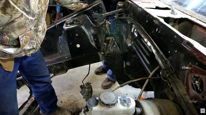 cutting front off foxbody for the bibbster build