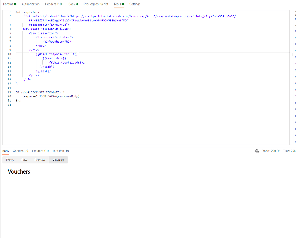 Read data on nested json in visualizer - Help Hub - Postman Community