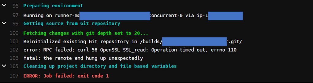 Error : RPC failed; curl 56 OpenSSL SSL_read: Operation