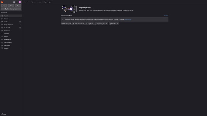 Screenshot of plattform