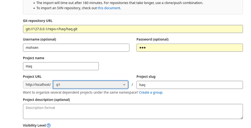 Import project via URL failed - How to Use GitLab - GitLab Forum
