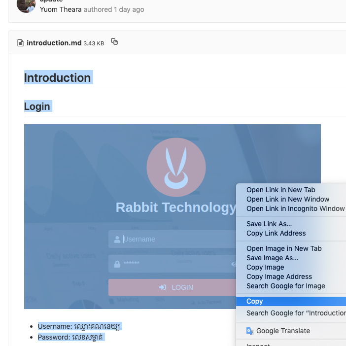 Can't copy `Text & Images` from readme.md file? - How to Use GitLab ...
