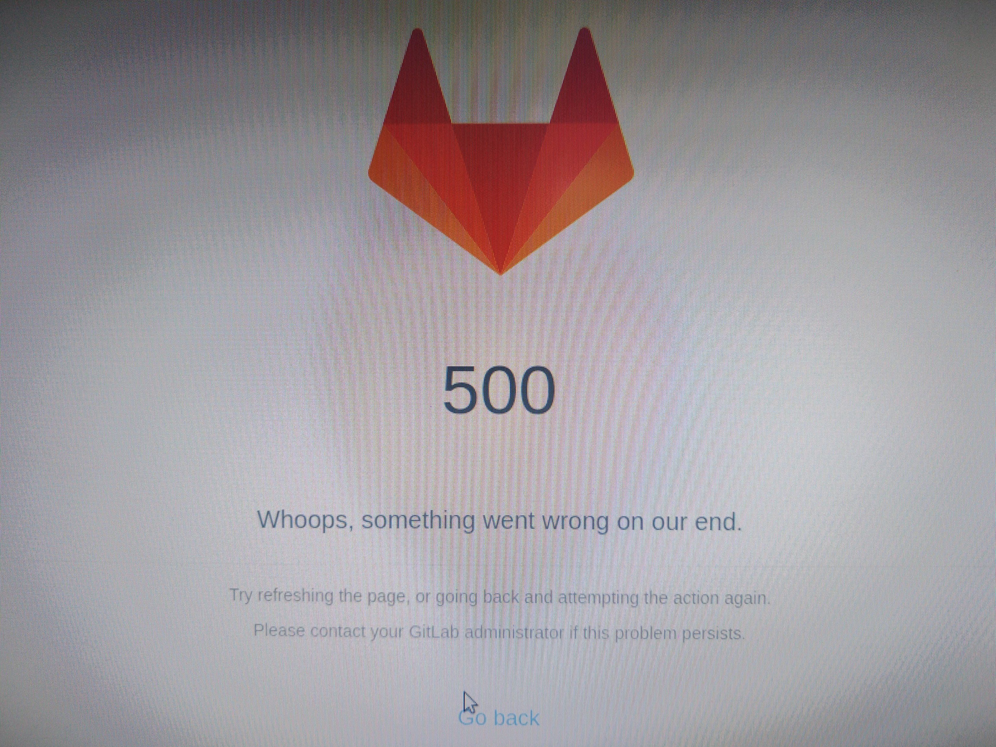 Gitlab error page after creating user - How to Use GitLab - GitLab Forum