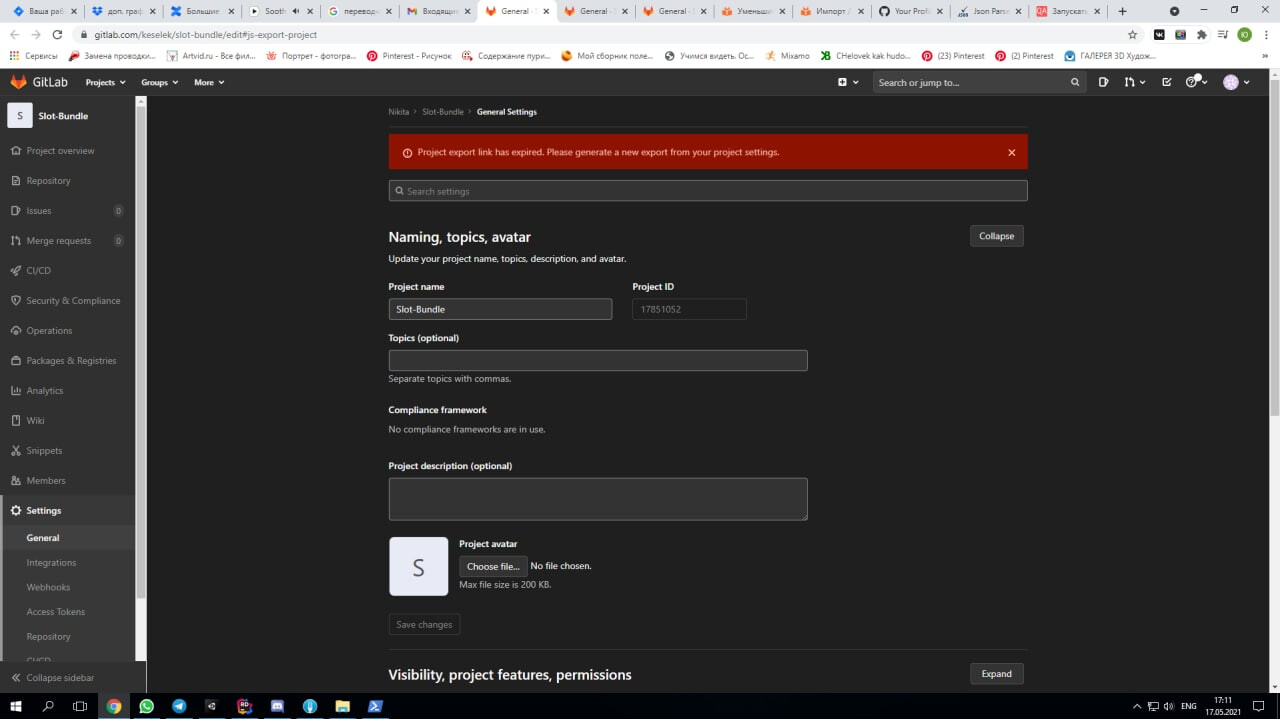 The problem with exporting the repository - How to Use GitLab - GitLab ...
