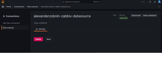 datasource zabbix in grafana