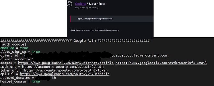 error and config