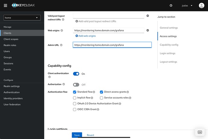 Keycloak Administration UI 2