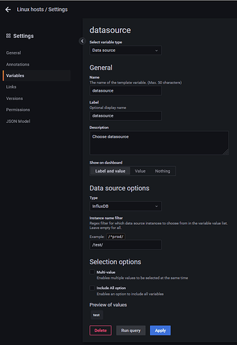 datasource variable