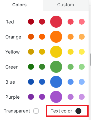 Text Color