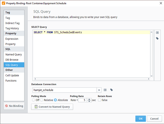 Query binding